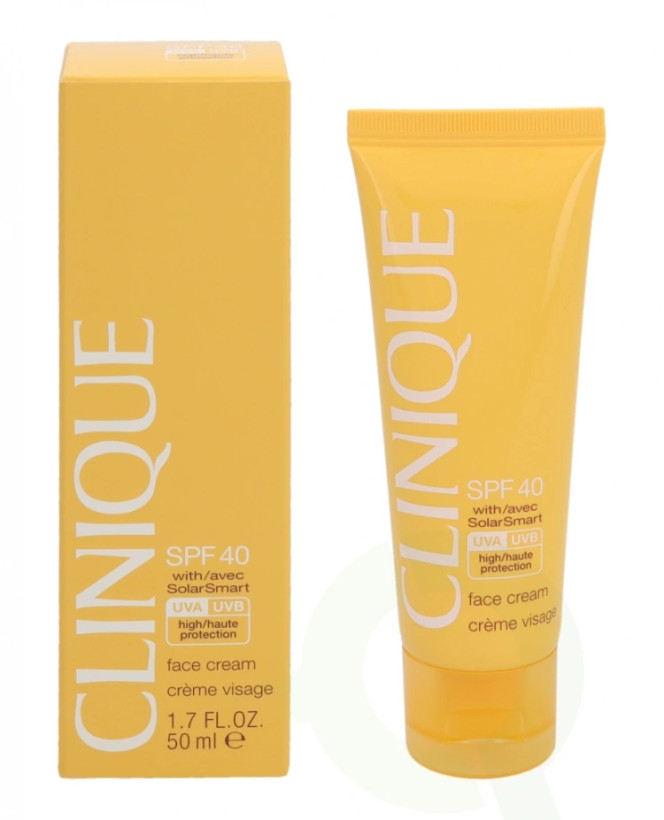 کرم ضد آفتاب ضد چروک کلینیک Clinique SPF 40 with/avec solar smart Face Cream