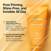 کرم ضدآفتاب آنوا مدل Invisible Matte حجم ۵۰ میلی لیتر SPF ۵۰